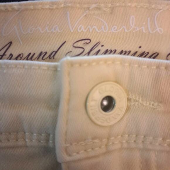 Gloria‎ Vanderbilt High-rise All Around Slimming Capri Jeans Yellow Size 4 - Picture 3 of 7